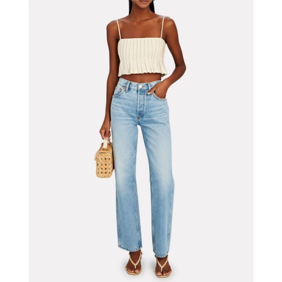 NEW Re/Done 90s High Rise Loose Jeans 60s Fade Size 30 - Picture 1 of 5